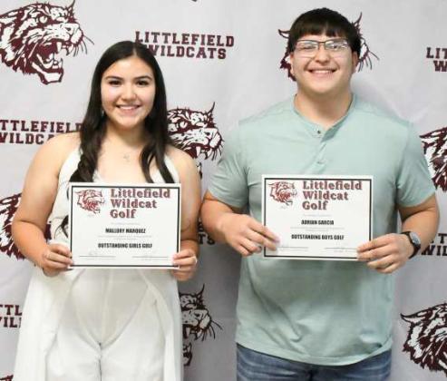 Golf Awards - Mallory Marquez and Adrian Garcia