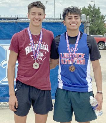 Omar Martinez and Noah Lopez are set to represent Littlefield as part of the Lubbock Olympians Track Club at the State Meet, which is going to be held at Brownsville next weekend. (Submitted Photo)