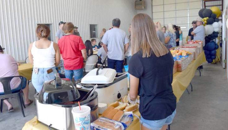 Wright’s Collision Center served up free hot dogs with all the trimmings and desserts at their 50th Anniversary Celebration on Saturday, July 22,2023. (Photo by Ann Reagan)