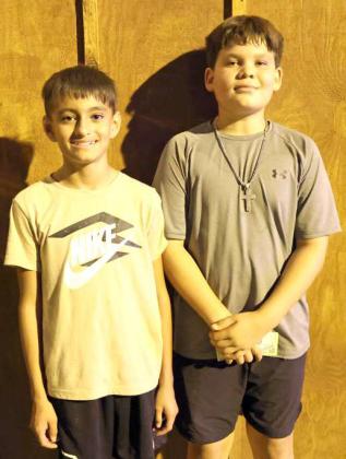 Joshua Jalomo and Blaine Jimenez took second place on day 1 of the Cornhole Tournament at the 44th annual Sandhills Celebration this past weekend. (Photo by Wesley Quigley)