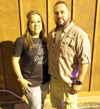 Anna Mejia and Nathan Green took third place on day 1 of the Cornhole Tournament at the 44th annual Sandhills Celebration this past weekend. (Photo by Wesley Quigley)