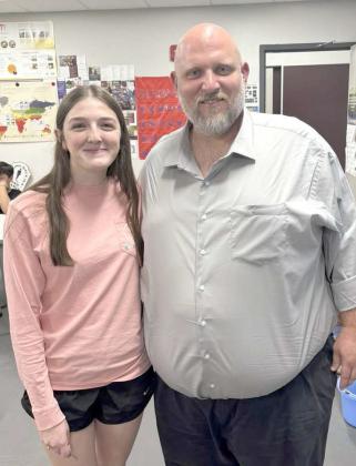 Littlefield High School student Devyn Crouch earns the Ag Student of the Month Award on April 28, 2025. (Submitted Photo)