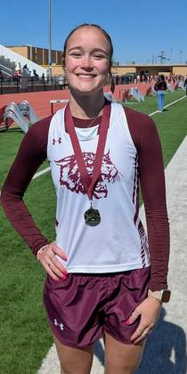 Kealee Bussey took first place in the women’s 100meter hurdles. (Submitted Photo)