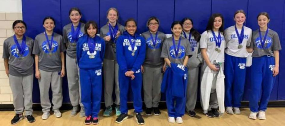 Olton Junior High Girls Track team.