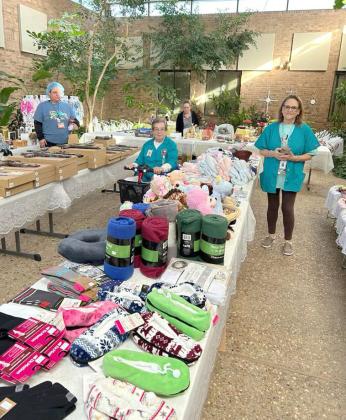 The LHC Auxiliary Bake Sale and Bazaar was a very successful event. Appreciation goes out to everyone for the help and support. Shown is Gayle Heckard and Gina McKinnon. (Submitted Photo)