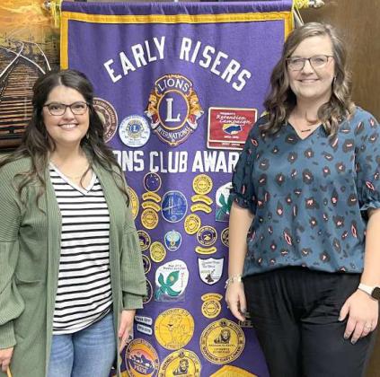 Tuesday, morning Courtney Lowe with Texas A&amp;amp;M AgriLife visited the Early Risers Lions Club to promote a new program available for anyone in Lamb County. Change Club is open to any community member or organization who are interested in creating healthy lifestyle changes through service projects in their community. If anyone is interested or wants to learn more, they can contact Courtney at 806-485-9135. (Submitted Photo)