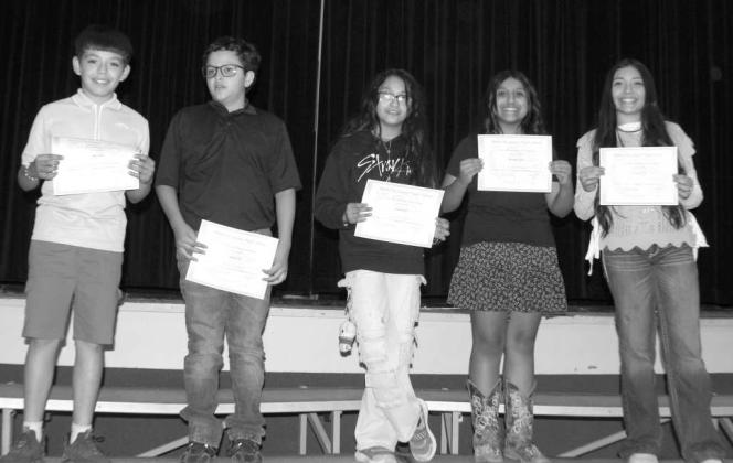 JUNIOR HIGHAWARDS (Photo Courtesy of Amherst ISD)