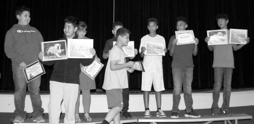 FOURTH AND FIFTH GRADE AWARDS (Photo Courtesy of Amherst ISD)