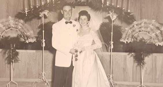 Don and Helen Franks -- 70 Years Ago at the First Baptist Church, Olton, Texas