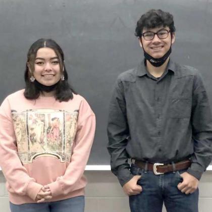 ALL-STATE MUSICIANS—Veronica Torres and Edwin PompaGallegos were selected as Texas AllStateState Musicians during the All-Band competition Saturday, Jan. 16. They will attend a clinic performance June 9-12,2021 in Melissa. (Submitted Photo)