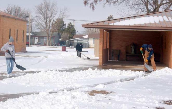 Winter storm hits hard in the area