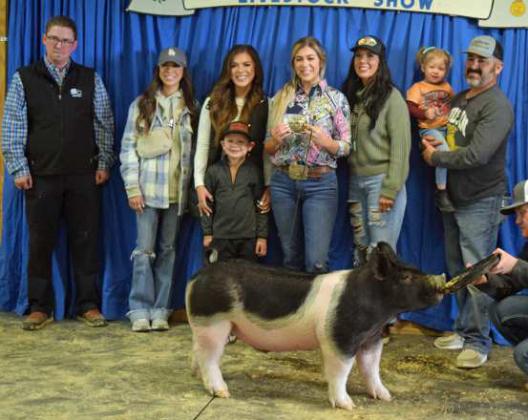 RESERVE GRAND CHAMPION PIG LANDREE GONZALES of Sudan