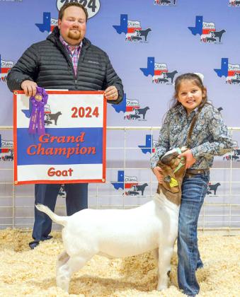 CLAIRE SENTER, Grand Champion Goat