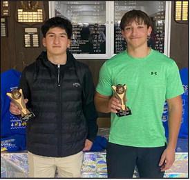 Springlake-Earth’s Froylan Agundiz and Tyler Tanaro were selected to the Way out West varsity boy’s All-Tournament team this past weekend, after the Wolverines won the Way Out West Tournament in Whiteface. (Submitted Photo)