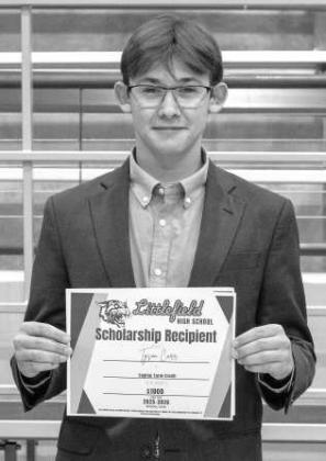 Tyson Carr receives various scholarships: a $ 1,000 scholarship, Capital Farm Credit; a $3,000 scholarship, Windmill Scholarship; a $2,000 scholarship, Wellington State Bank; and a $ 1,250 scholarship, SPC Founders Challenge Scholarship.