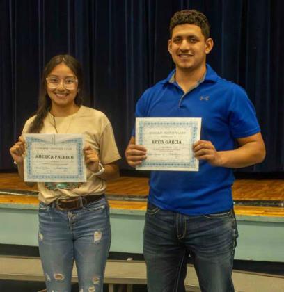 Amherst 2024-2025 Salutatorian: America Pacheco Quiroz and Valedictorian : Kevin Garcia Torres