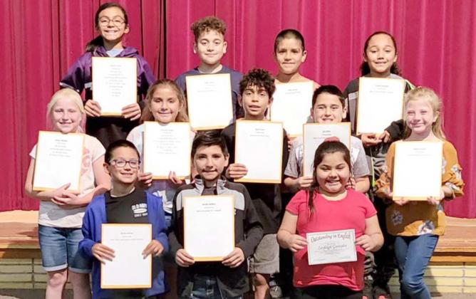 Littlefield Elementary: Fourth Grade Awards