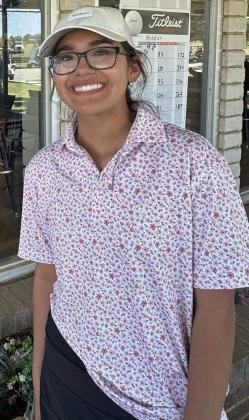 Springlake-Earth Lady Wolverine golfer, Ennah Mosqueda shot a 184 at the Regional Golf Tourament at Lubbock Meadowbrook, punching her ticket to the State Golf Tourney. (Submitted Photo)