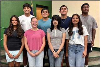 The 2026 Springlake-Earth Homecoming Queen and King Candidates are: (Back L-R): Kaylob Frietze, Bryan Longoria, Ethan Mosqueda and Victor Juarez, Jr. (Front L-R): Jocelyn Salas, Braylee Herriage, Briana Escalante and Ennah Mosqueda. (Photo Courtesy of Sarah Weldon)