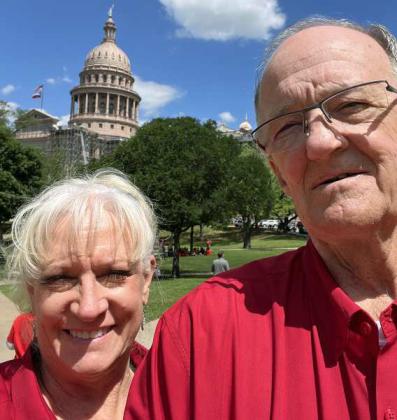 Tim and Cindie Walker at Rally Day at the Texas Capital on April 12, 2023. (Submitted Photo)