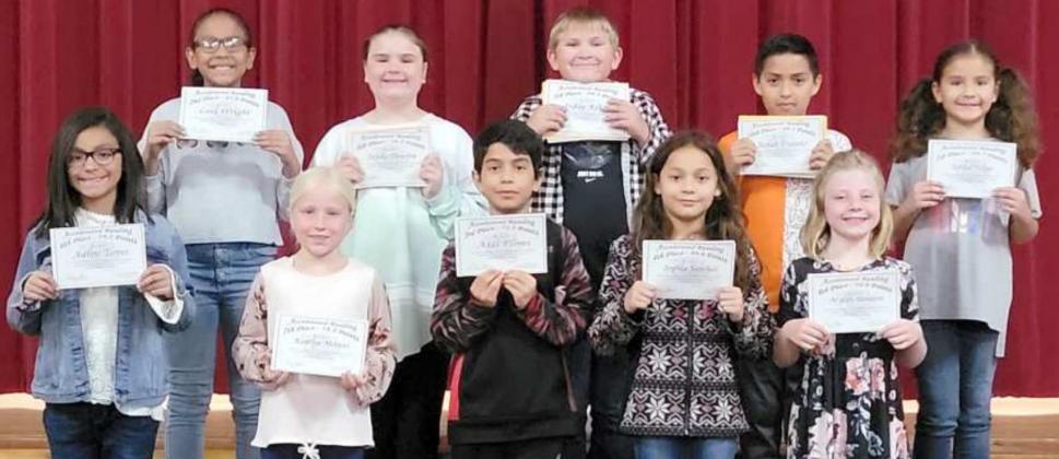 Littlefield Elementary Awards 3rd Grade