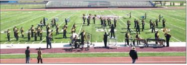 The Sudan Bold Gold Marching Band performed at the Wildcat Marching Festival held at Wildcat Stadium in Littlefield on Tuesday, as they prepare for the UIL Region Marching Contest at Lowrey Field in Lubbock on Oct. 17th. (Staff Photo by Derek Lopez)