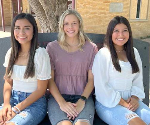 2022 LITTLEFIELD HOMECOMING QUEEN NOMINEES - Littlefield’s Homecoming game is set for next Friday, Sept. 16th against Lamesa. During halftime the 2022 Homecoming Queen will be announced. This year’s nominees are (L-R): Abigail Ybarbo, Madison McNeese and Madalyn Tarango. (Submitted Photo)