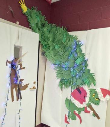 Littlefield High School door decorating contest