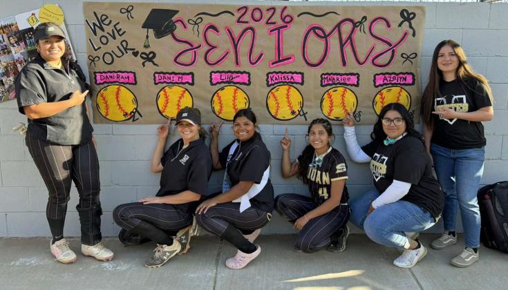 The Sudan Nettes varsity softball team celebrated Senior Night on Tuesday with a, 20-0, victory over Olton. (Submitted Photo)