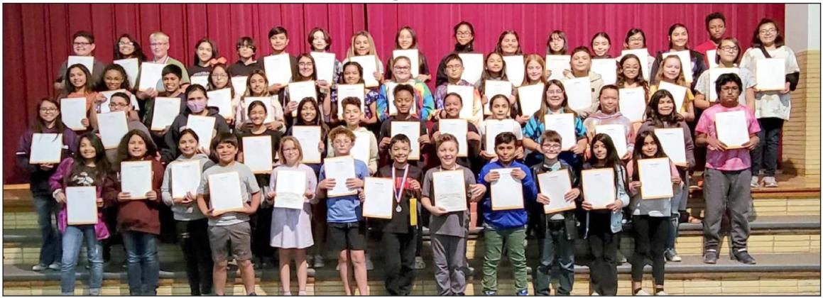 Littlefield Elementary: Fifth Grade Awards