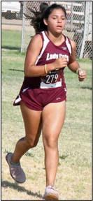 Littlefield’s Janella Rodriguez competed at the Littlefield Invitational last Saturday. (Staff Photo by Derek Lopez)