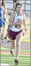 Littlefield’s Jazmine Rosalez competed at the Littlefield Invitational last Saturday. (Staff Photo by Derek Lopez)