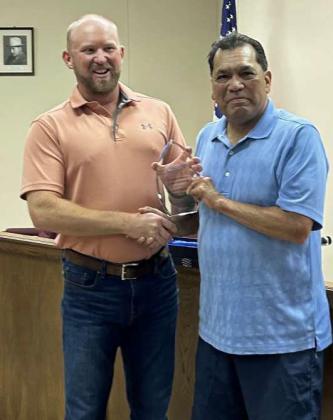 City Council Member Michael Rangel resigned from the Littlefield City Council on Tuesday night, after giving 21 years of service on the Littlefield City Council. (Submitted Photo)