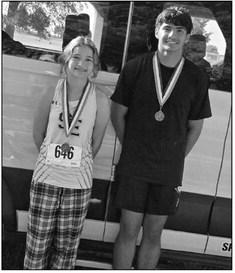 Springlake-Earth’s Kaylob Frietze and Avery Samaron both placed third individually to qualify for Regionals, which will be held Oct. 26 at Mae Simmons Park in Lubbock. (Submitted Photo)