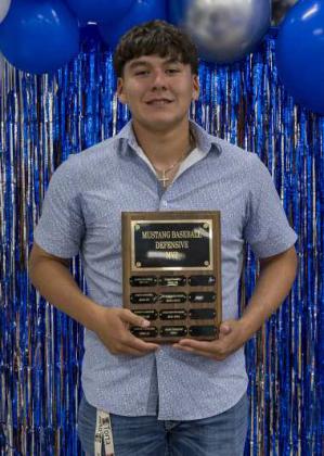 Baseball Defensive MVP Alan Vasquez