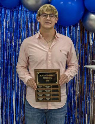 Baseball Offensive MVP Jaxon Tomsu
