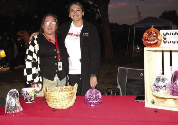 Treats and games at the Interim booth.
