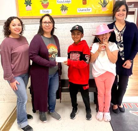 LITTLEFIELD ELEMENTARY STUDENTS, Max Barrio and Liara Rodriguez, participated in Hat Days. For just a dollar, they helped raise funds for the county library's Summer Reading Program, supporting literacy and learning opportunities for kids in the community. ( Submitted Photo)
