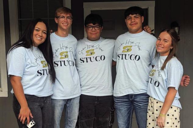 Sudan Student Council members: Dani Ram, Rylan Dugan, Julian Salas, Gabriel Lopez, and Carly Grotken. (Submitted Photo)