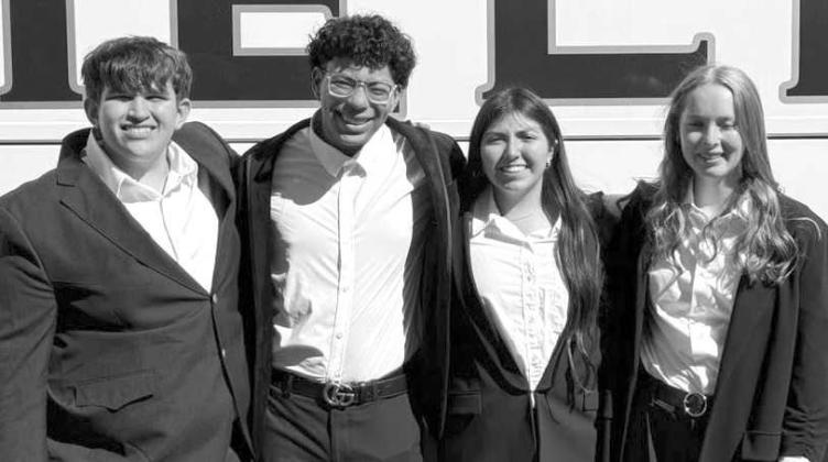 Percussionists from Littlefield High School, Rhealee Golden, Melany Marquez, Isaac Salazar, and Jordan Randle earned a bronze medal “Superior” ensemble rating for their performance of “Black Racer” by Blume at the UIL Texas State Solo &amp;amp; Ensemble Contest on May 25.