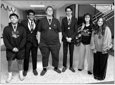 Sudan High School students competed in the Abilene High Speech Tournament Saturday, Sept. 26, finishing in 7th place in the overall school rankings. (L-R): Maleki Kone, Andrew Godwin, Phillip Jones, Caden Edens, Journey Edens, Cooper Gonzales. (Submitted Photo)