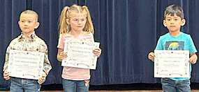 PRE-KINDERGARTEN -- Hunter Slocum, Yael Macias, and Dylan Garcia