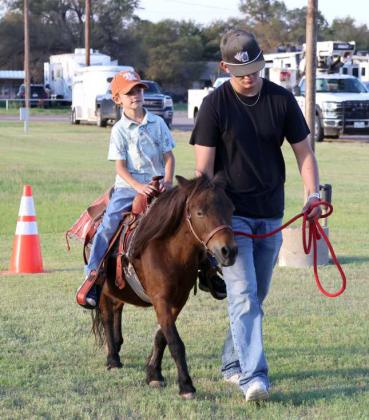 Pony rides for the littles were provided for members at the Annual Meeting on Tuesday, September 16. 2025 at the Lamb County Ag Center. (Photo by Ann Reagan)