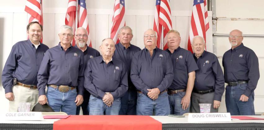 Lamb County Electric Cooperative Board of Directos: Blake Moore- General Manager/CEO, Cole Garner-District 5, Michael Ramage- District 1, Doug Criswell- District 6, Marvin Matthews- District 4, Danny West-District 3, Paul Pinkert- District 7, Don Richards- Attorney, and Kevin Humphreys- District 2.