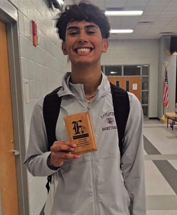 Littlefield junior, Jayden Barrio, earned All-Tournament honors this past weekend, after the Wildcats competed in Edgewood. (Submitted Photo)