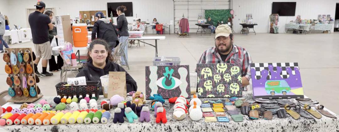 Shelby's Creations featured handmade crochet items and leather goods. (Photo by Ann Reagan)