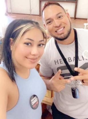 NEW BUSINESS -- Roy Saucedo, Owner, and Kristal Cervantes, Manager. (Photo by Ann Reagan)