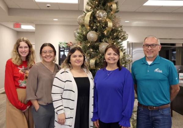 The FirstBank and Trust Team of Littlefield wished everyone a very Merry Christmas and hosted a come and go reception serving Christmas cookies to everyone who visited the bank on Tuesday, December 19, 2023. (Photos by Ann Reagan)