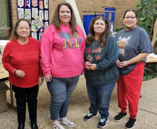 25 YEARS OF SERVICE - Shown: Elena Alvarado, Candace Dalton, Donna Parker and Julia Martinez. (Not Shown): Linda Goen. (Staff Photo by Derek Lopez)