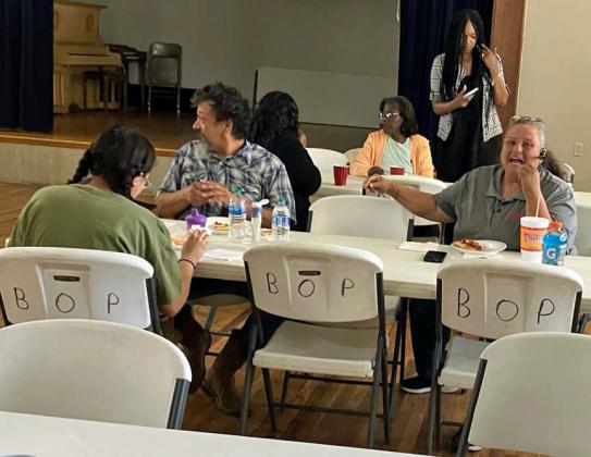 Folks gathered for an indoor picnic at Our Place on Friday, hosted by Catholic Charities and South Plains Community Action. (Submitted Photos)